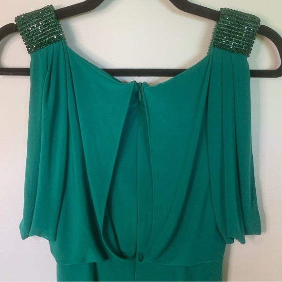 Bets & Adam, formal dress sequins straps, green size 6 made in USA - Picture 6 of 9